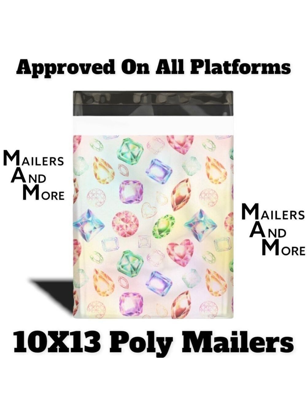 25 10X13 Poly Mailers Gems & Jewels PRICE IS FIRM - Picture 9 of 13